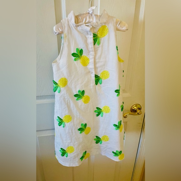 Janie and Jack pineapple dress size 6T - Picture 2 of 5